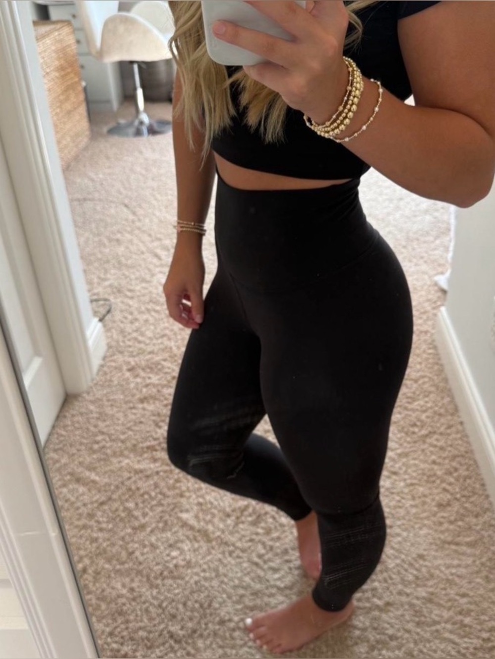 black lululemon leggings